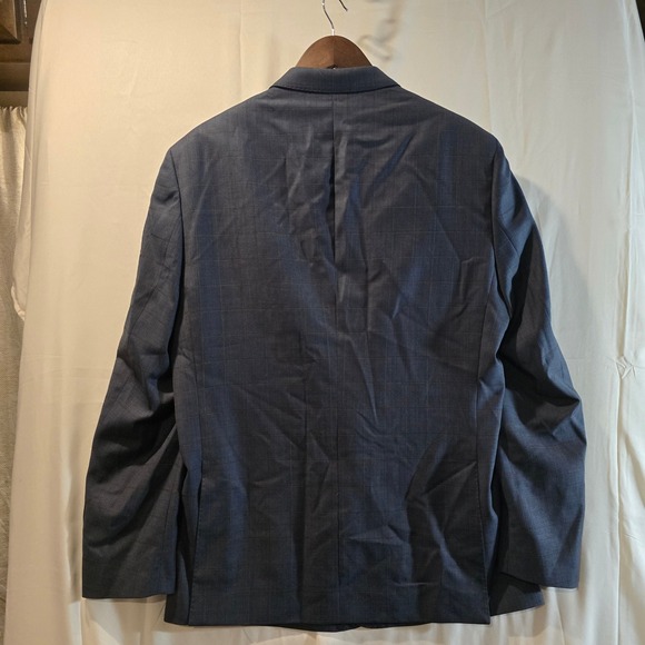 English Laundry Men's Gray Plaid Blazer Jacket Suit Separate Sport Coat Size M - Picture 8 of 13